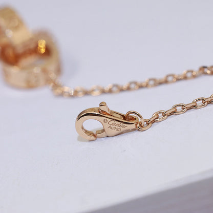 [Rani Jewelry] LOVE DOUBLE RING NECKLACE