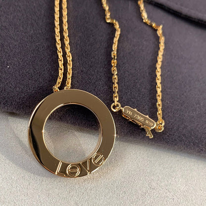 [Rani Jewelry] LOVE NECKLACE 16MM 3 DIAMONDS