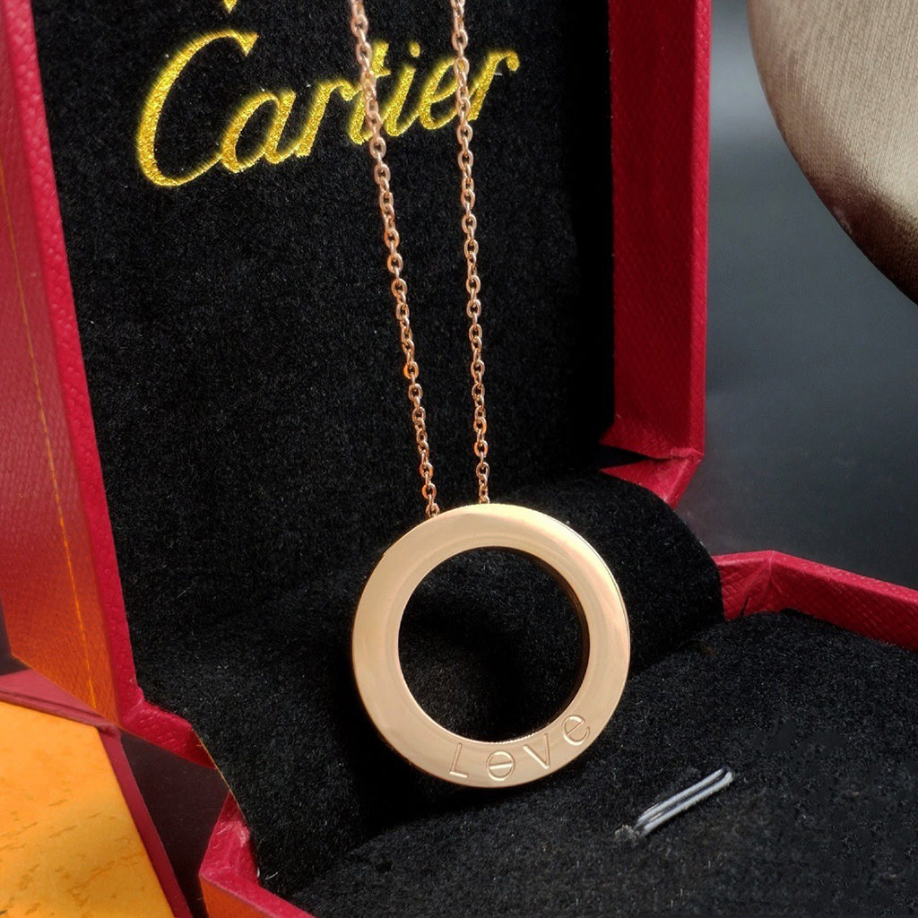 [Rani Jewelry] LOVE NECKLACE 16MM 3 DIAMONDS