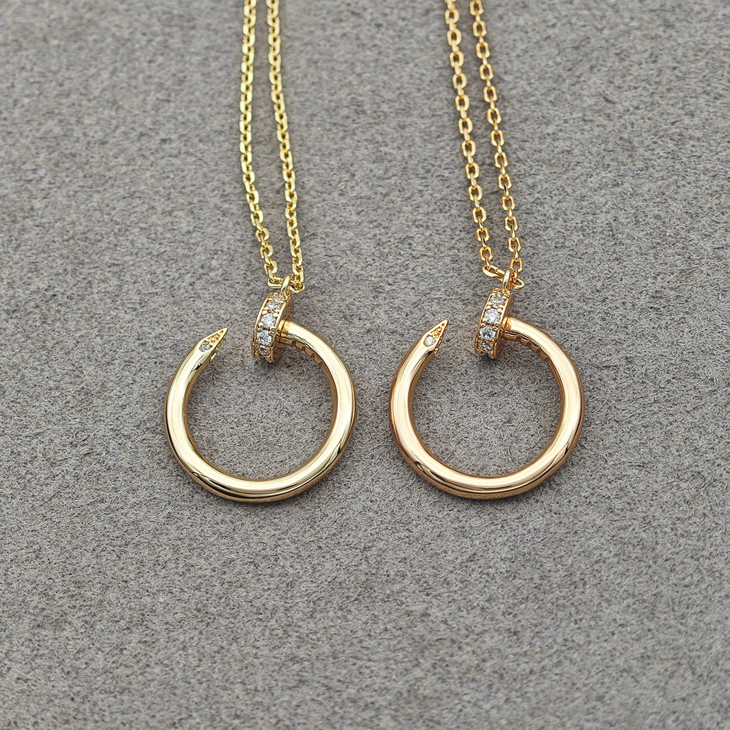 [Rani Jewelry] JUSTE NECKLACE HALF DIAMOND