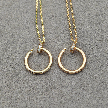 [Rani Jewelry] JUSTE NECKLACE HALF DIAMOND