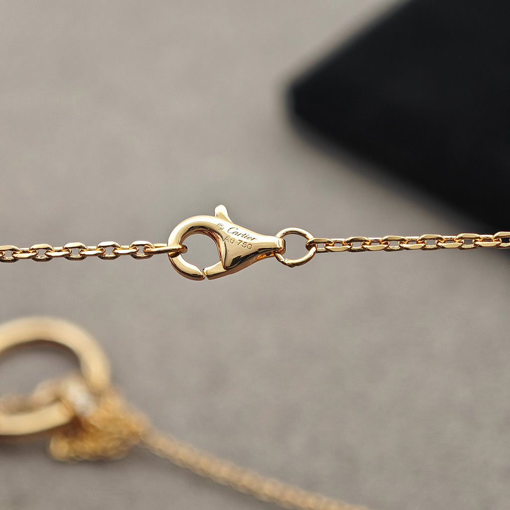 [Rani Jewelry] JUSTE NECKLACE HALF DIAMOND