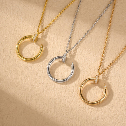 [Rani Jewelry] JUSTE NECKLACE HALF DIAMOND
