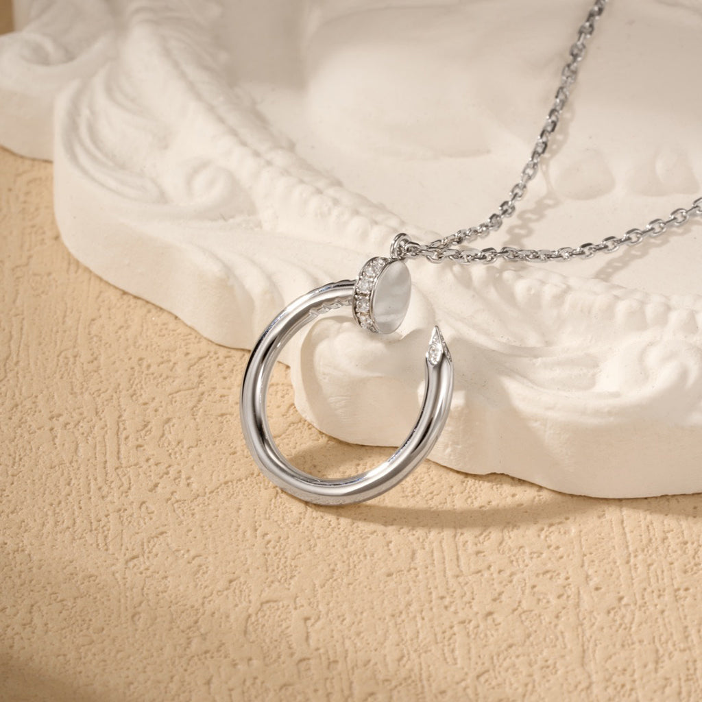 [Rani Jewelry] JUSTE NECKLACE HALF DIAMOND
