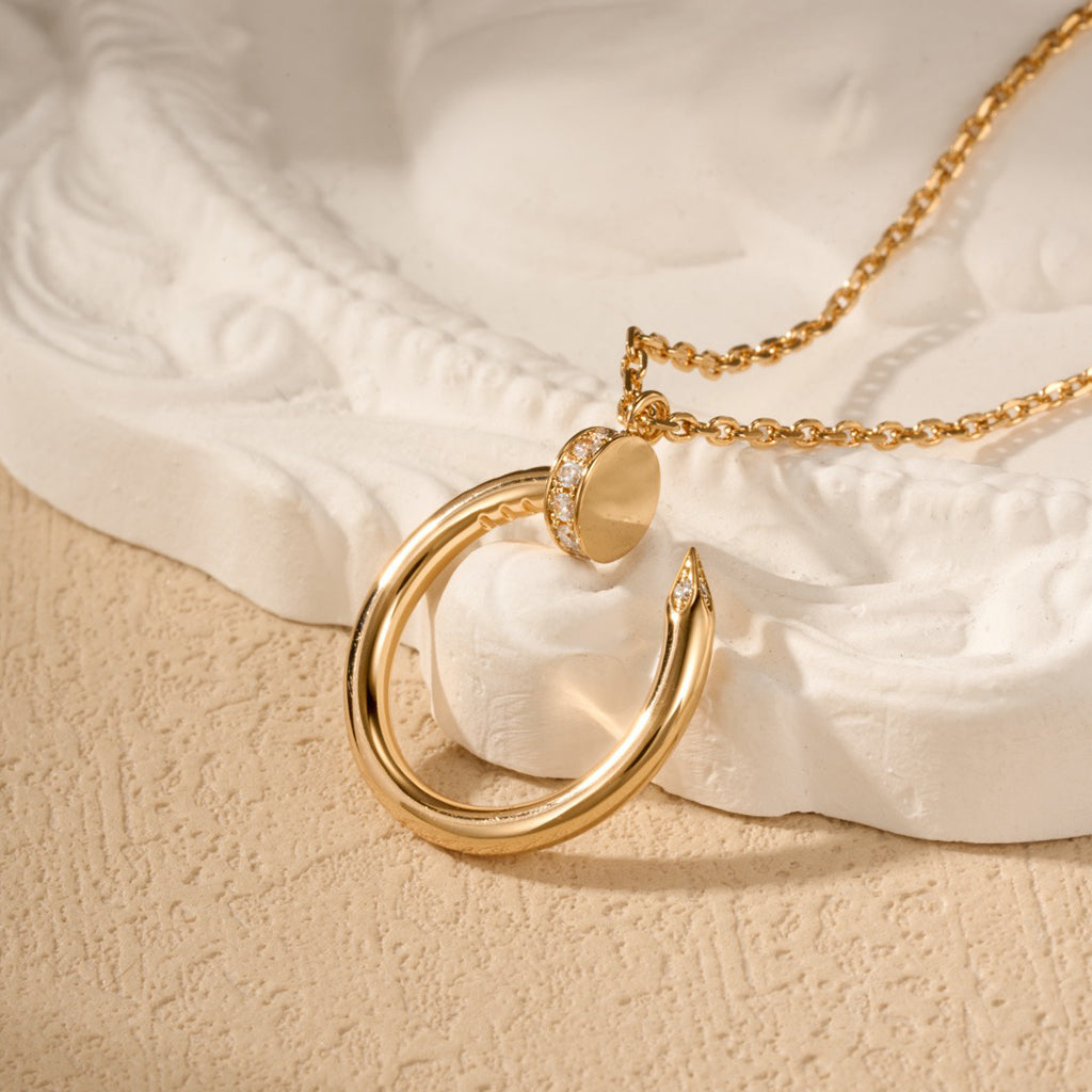 [Rani Jewelry] JUSTE NECKLACE HALF DIAMOND