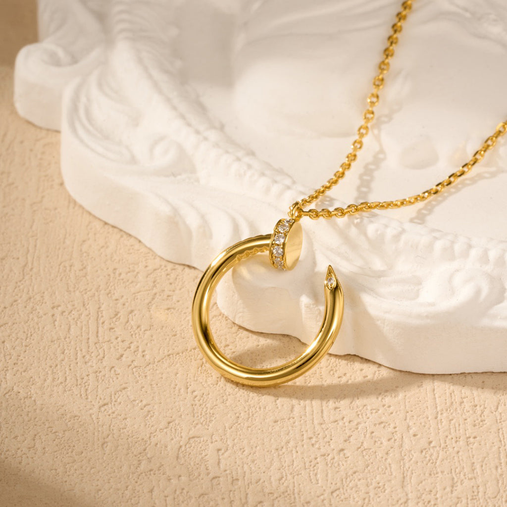 [Rani Jewelry] JUSTE NECKLACE HALF DIAMOND