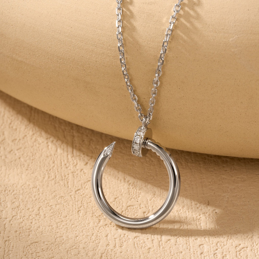 [Rani Jewelry] JUSTE NECKLACE HALF DIAMOND
