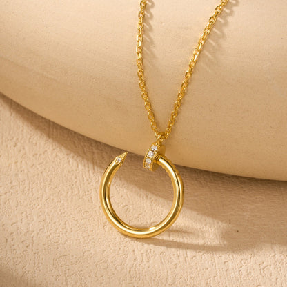 [Rani Jewelry] JUSTE NECKLACE HALF DIAMOND