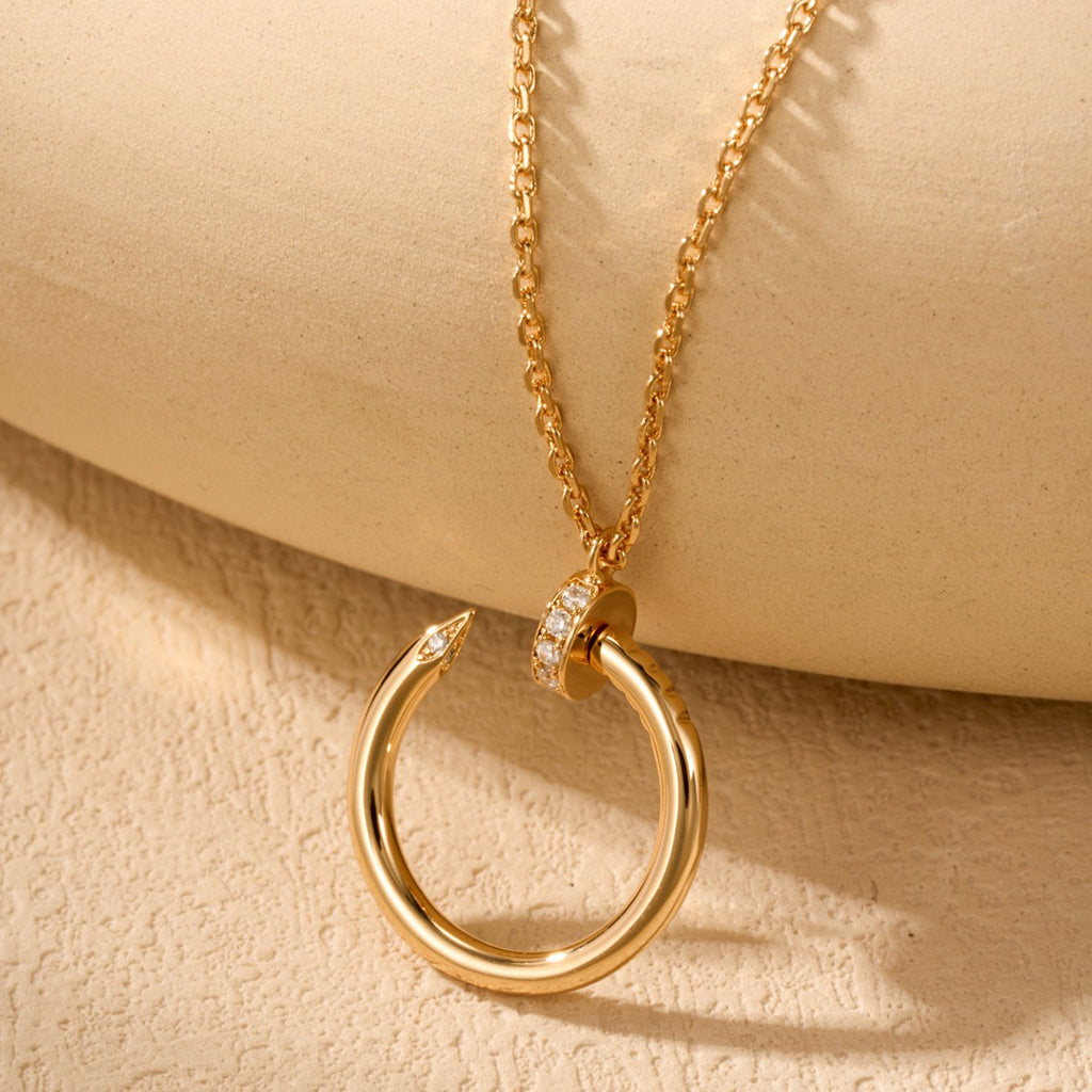 [Rani Jewelry] JUSTE NECKLACE HALF DIAMOND