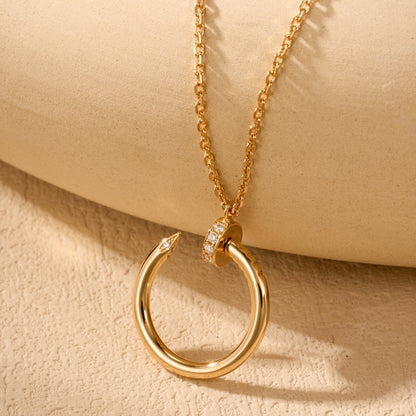 [Rani Jewelry] JUSTE NECKLACE HALF DIAMOND