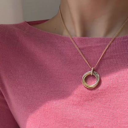[Rani Jewelry] TRINITY MEDIUM  DIAMONDS NECKLACE
