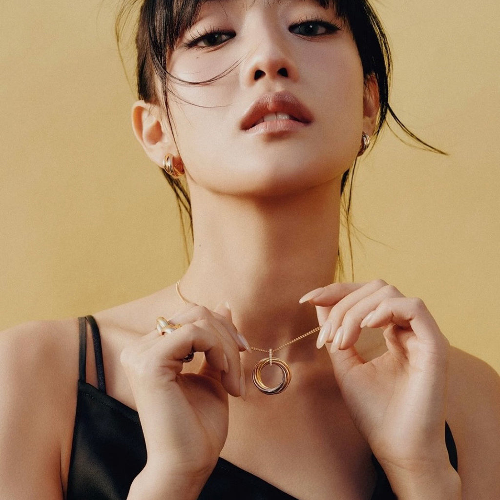 [Rani Jewelry] TRINITY MEDIUM  DIAMONDS NECKLACE