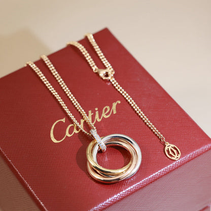[Rani Jewelry] TRINITY MEDIUM  DIAMONDS NECKLACE