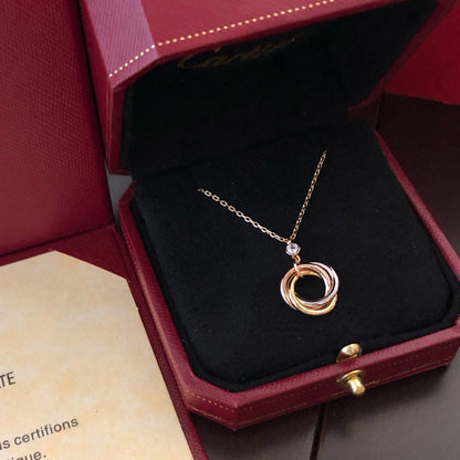 [Rani Jewelry] TRINITY  NECKLACE 1 DIAMOND