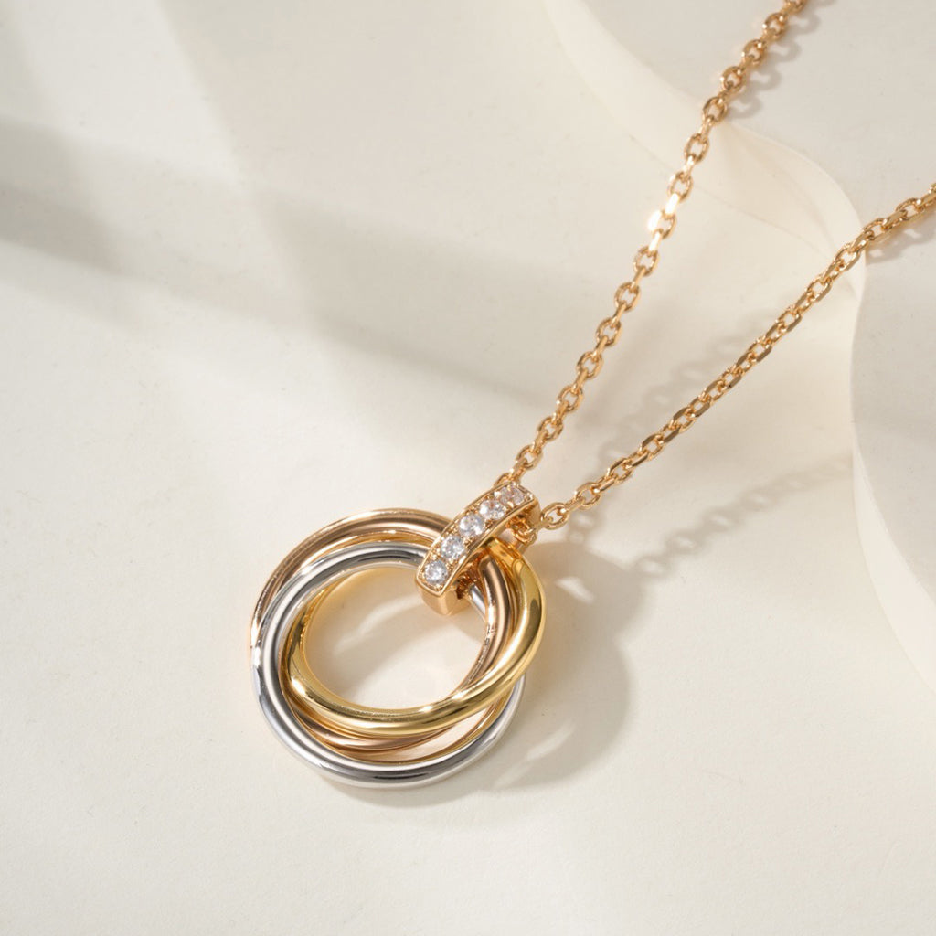 [Rani Jewelry] TRINITY MEDIUM  DIAMONDS NECKLACE