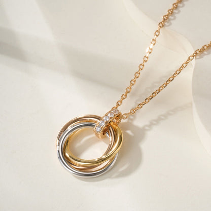 [Rani Jewelry] TRINITY MEDIUM  DIAMONDS NECKLACE