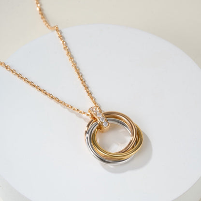 [Rani Jewelry] TRINITY MEDIUM  DIAMONDS NECKLACE