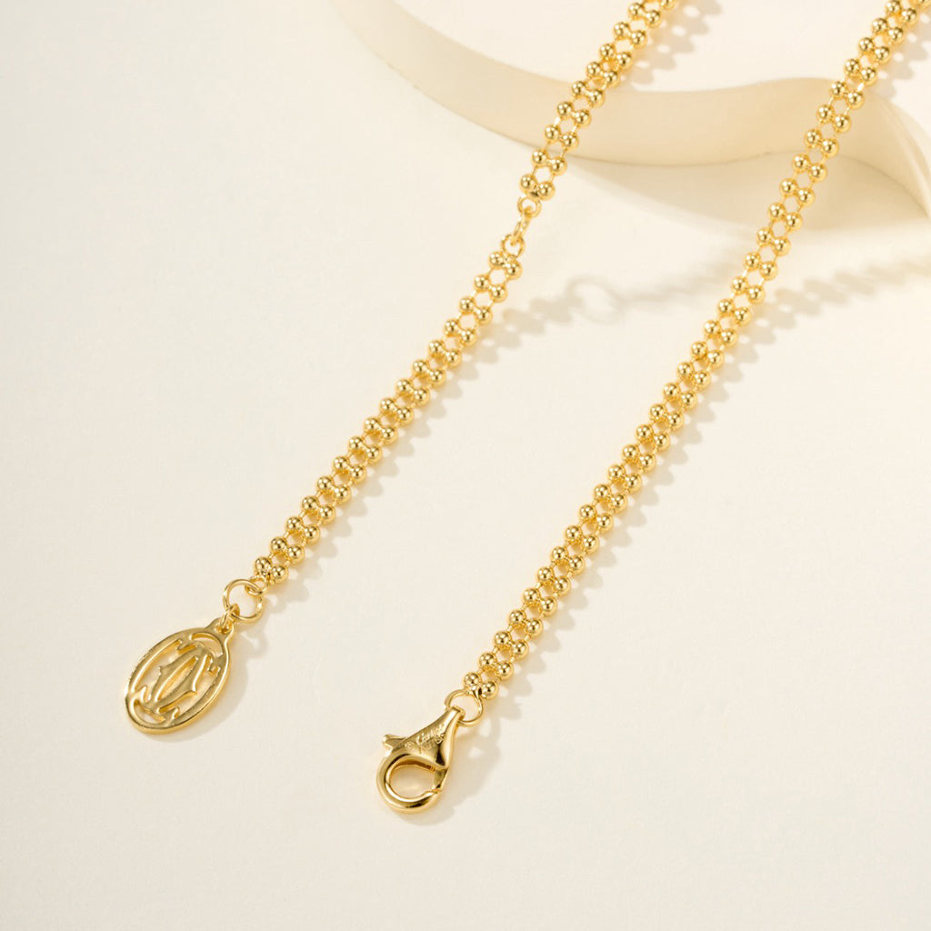 [Rani Jewelry] TRINITY LARGE FULL DIAMOND  NECKLACE