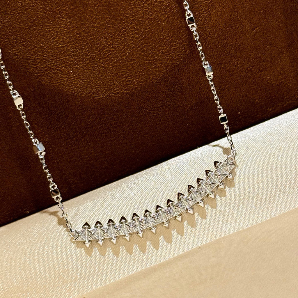 [Rani Jewelry] CLASH  SMALL FULL DIAMOND NECKLACE