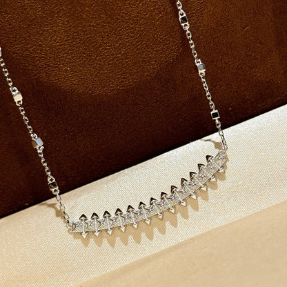 [Rani Jewelry] CLASH  SMALL FULL DIAMOND NECKLACE