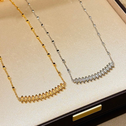 [Rani Jewelry] CLASH  SMALL FULL DIAMOND NECKLACE