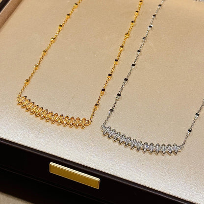[Rani Jewelry] CLASH  SMALL FULL DIAMOND NECKLACE