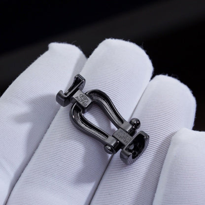 [Rani Jewelry]FORCE LARGE SERIES HORSESHOE BLACK SAMURAI BRACELET