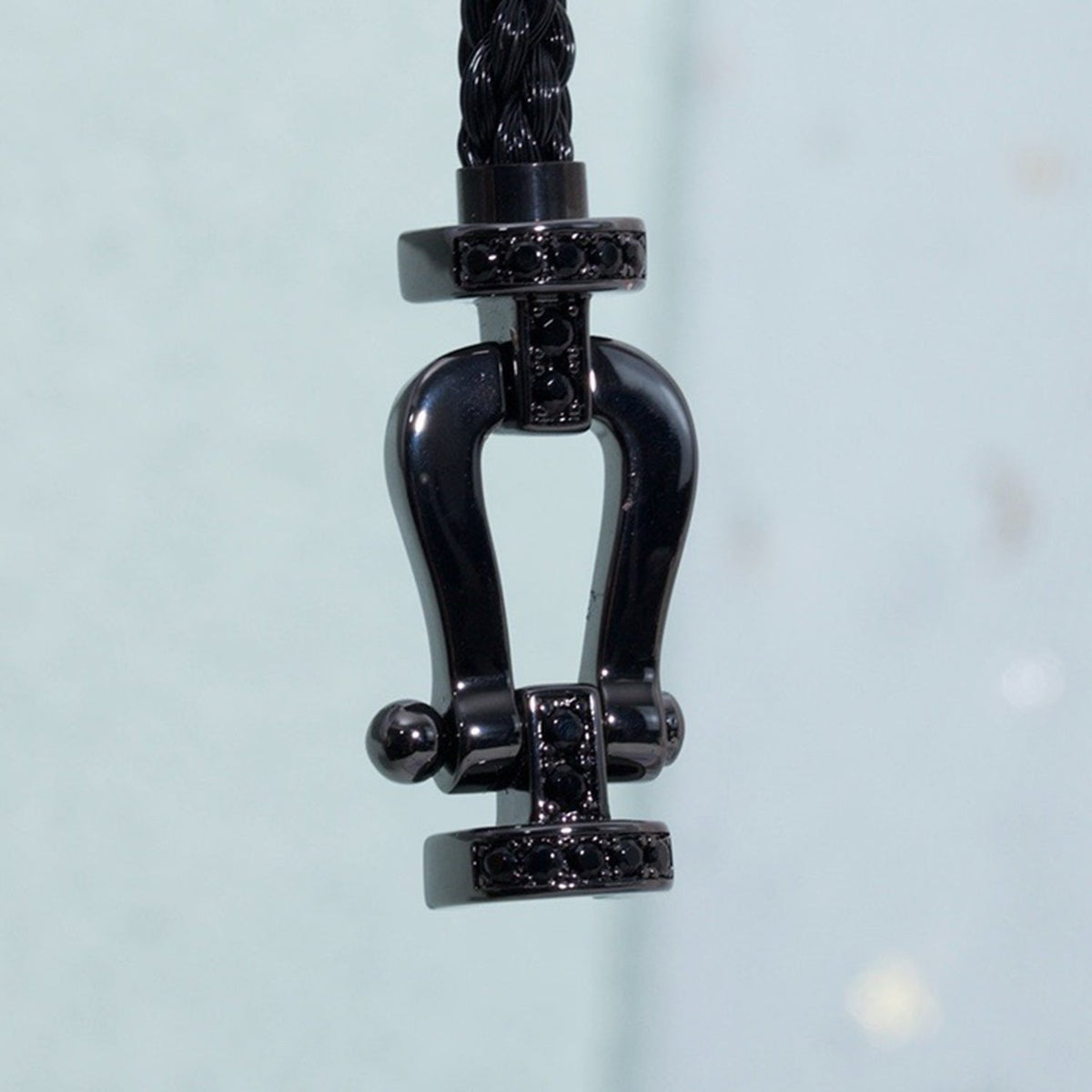 [Rani Jewelry]FORCE LARGE SERIES HORSESHOE BLACK SAMURAI BRACELET