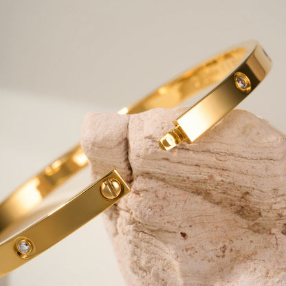[Rani Jewelry] JUSTE Diamond & LOVE Diamond Bracelet Stack Set
