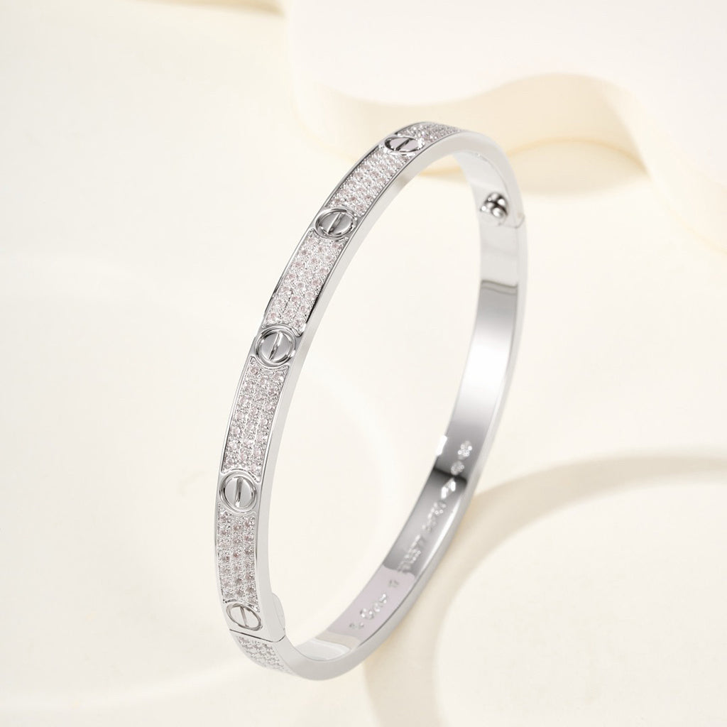 [Rani Jewelry] LOVE BRACELET 4.8MM DIAMOND-PAVED
