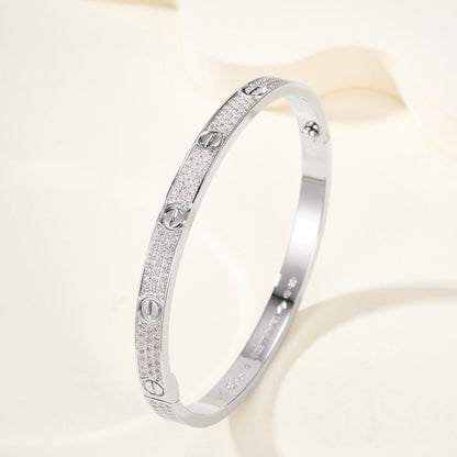 [Rani Jewelry] LOVE BRACELET 4.8MM DIAMOND-PAVED