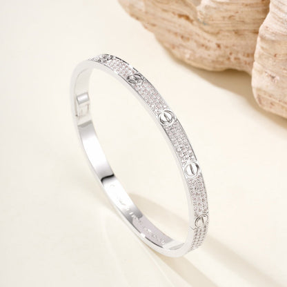 [Rani Jewelry] LOVE BRACELET 4.8MM DIAMOND-PAVED