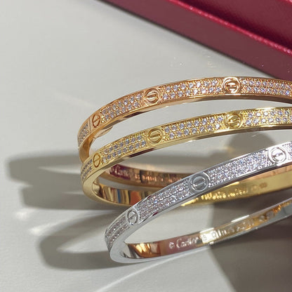 [Rani Jewelry] LOVE BRACELET 3.65MM DIAMOND-PAVED