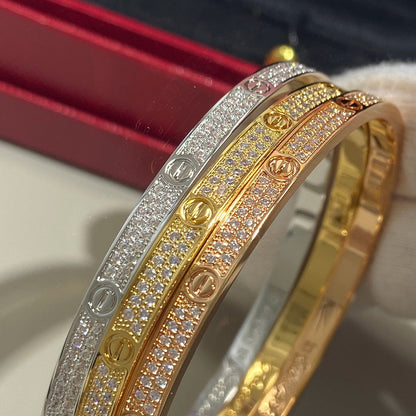 [Rani Jewelry] LOVE BRACELET 3.65MM DIAMOND-PAVED