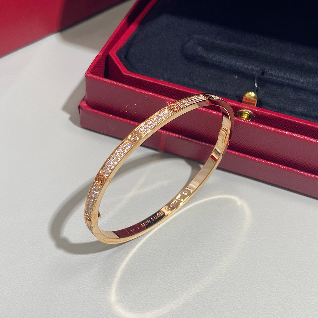 [Rani Jewelry] LOVE BRACELET 3.65MM DIAMOND-PAVED