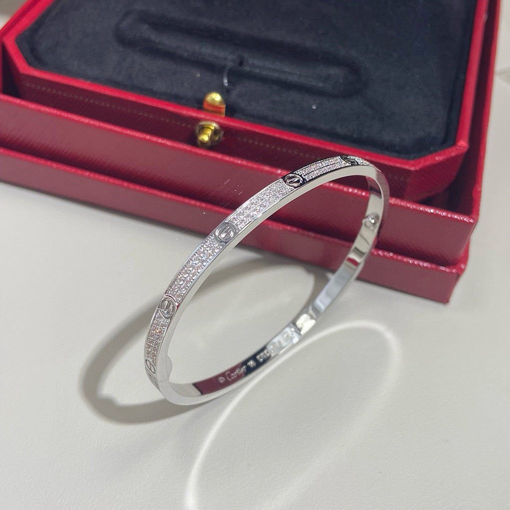 [Rani Jewelry] LOVE BRACELET 3.65MM DIAMOND-PAVED