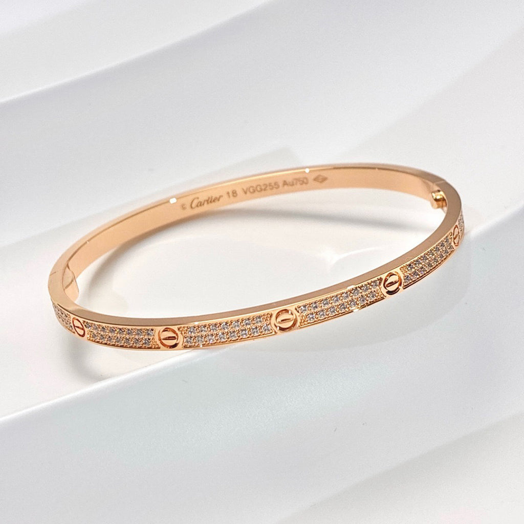 [Rani Jewelry] LOVE BRACELET 3.65MM DIAMOND-PAVED