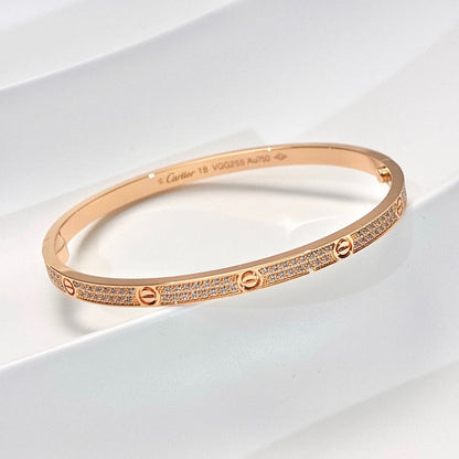 [Rani Jewelry] LOVE BRACELET 3.65MM DIAMOND-PAVED