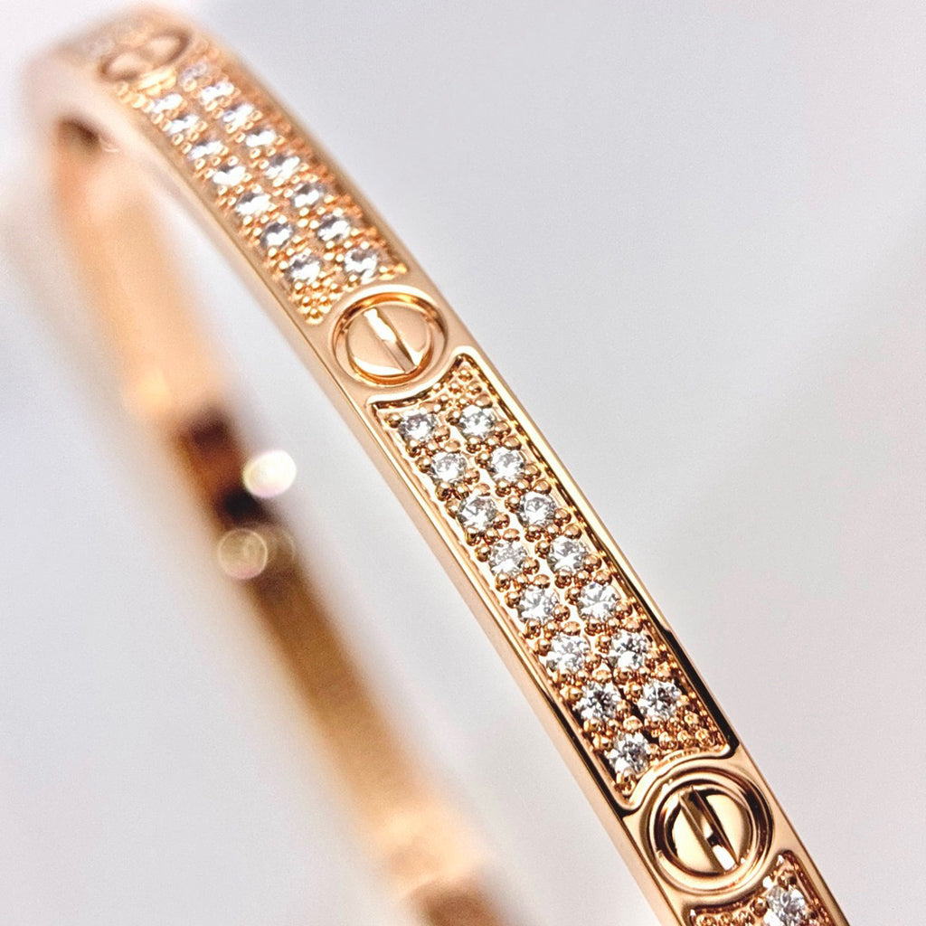 [Rani Jewelry] LOVE BRACELET 3.65MM DIAMOND-PAVED