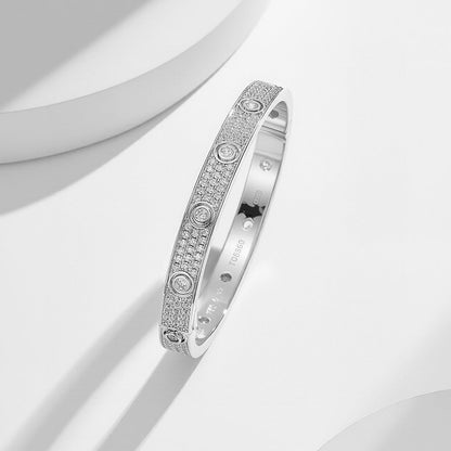 [Rani Jewelry] LOVE BRACELET 6.1MM DIAMOND-PAVED 10 BIG DIAMONDS