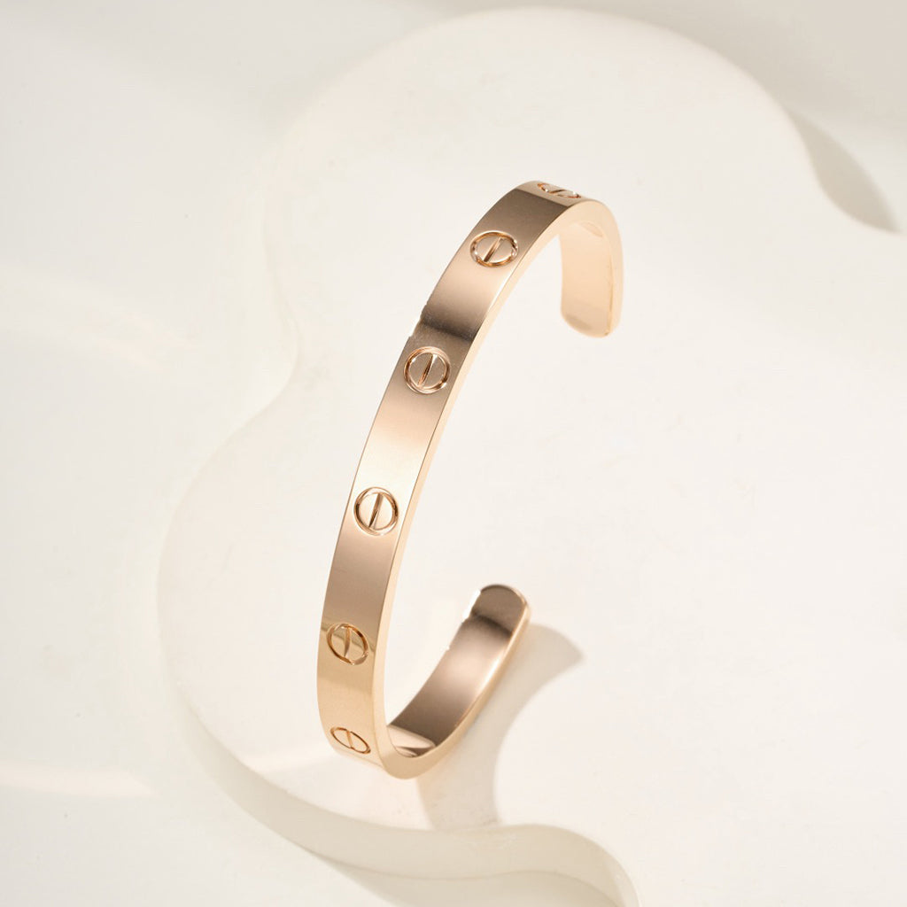 [Rani Jewelry] LOVE BRACELET 6.1MM OPEN CUFF