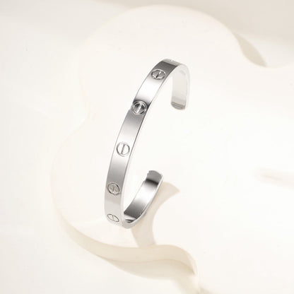 [Rani Jewelry] LOVE BRACELET 6.1MM OPEN CUFF
