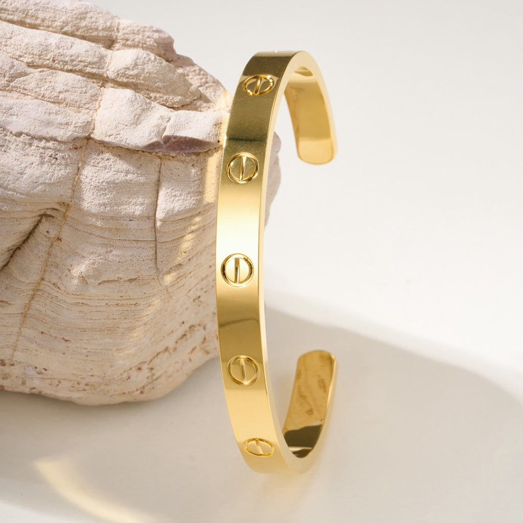 [Rani Jewelry] LOVE BRACELET 6.1MM OPEN CUFF