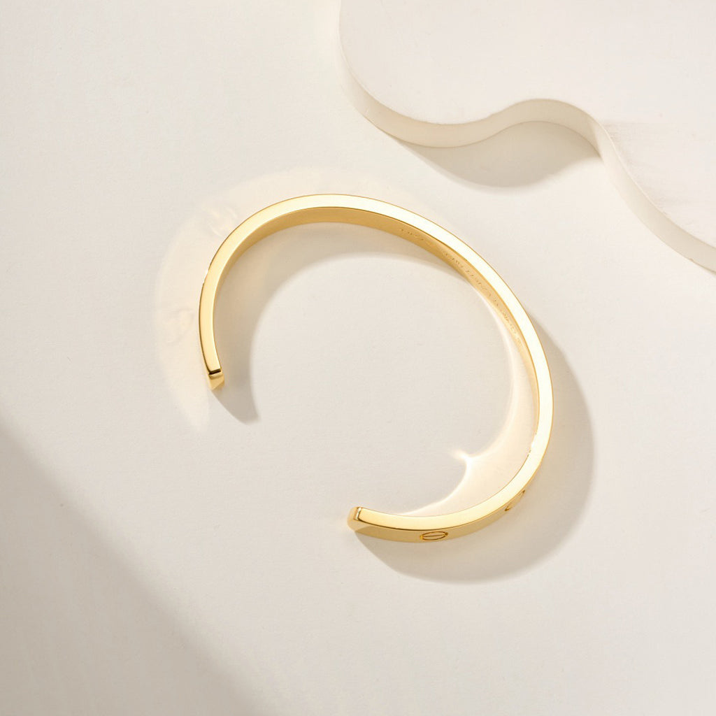 [Rani Jewelry] LOVE BRACELET 6.1MM OPEN CUFF