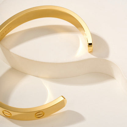 [Rani Jewelry] LOVE BRACELET 6.1MM OPEN CUFF