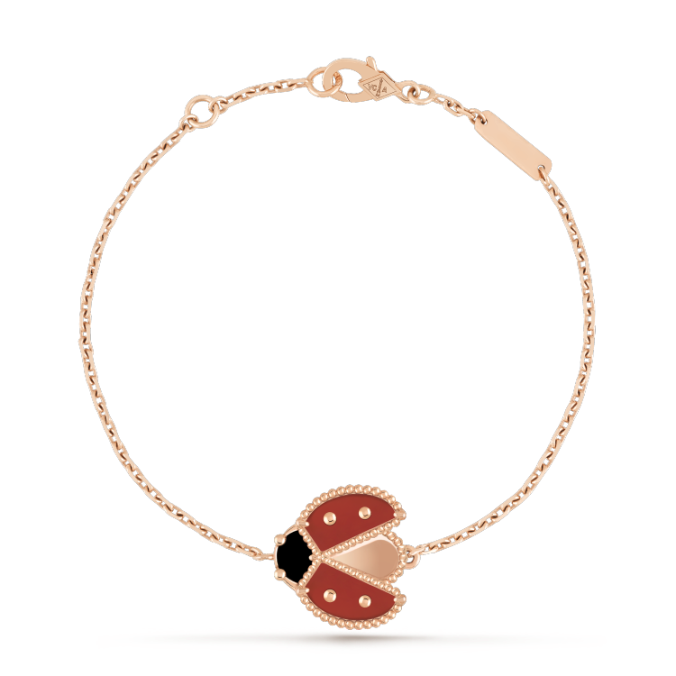 [Rani Jewelry]LUCKY SPRING 1 MOTIF PINK GOLD BRACELET