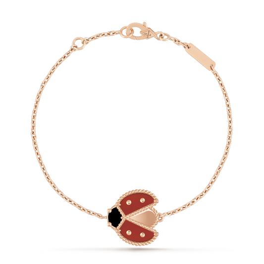[Rani Jewelry]LUCKY SPRING 1 MOTIF PINK GOLD BRACELET