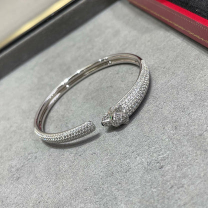 [Rani Jewelry] PANTHERE FULL DIAMOND OPEN BRACELET