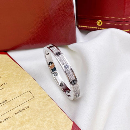 [Rani Jewelry] LOVE BRACELET 6.1MM DIAMOND-PAVED CERAMIC