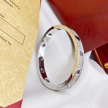 [Rani Jewelry] LOVE BRACELET 6.1MM DIAMOND-PAVED CERAMIC